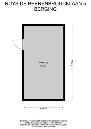 Floorplan - Ruys de Beerenbroucklaan 5, 6129 HA Urmond